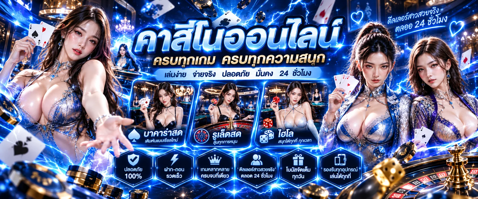 คาสิโนออนไลน์สด THUNDER168 บาคาร่า รูเล็ต