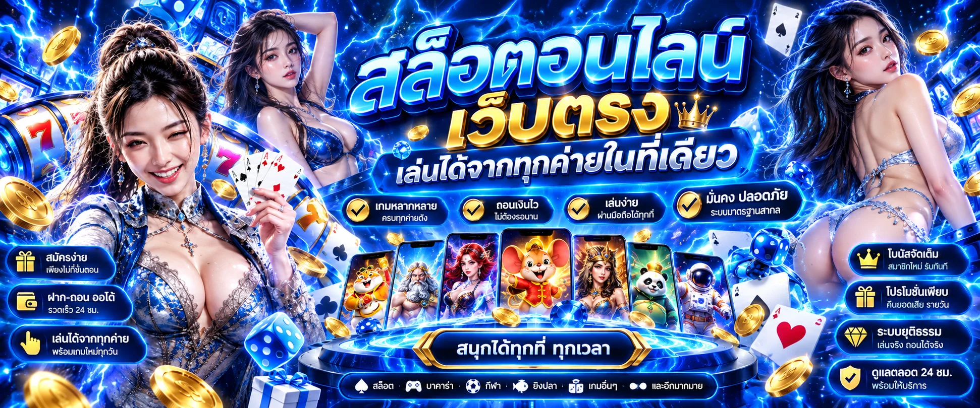รวมเกมสล็อตออนไลน์ THUNDER168 จากค่ายดัง